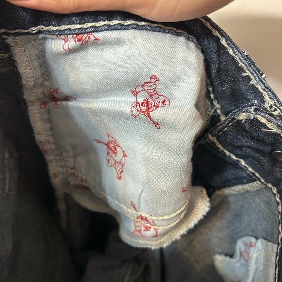 Authentic dark blue True Religions, Gem detailing throughout. Size 27 - Picture 11 of 11